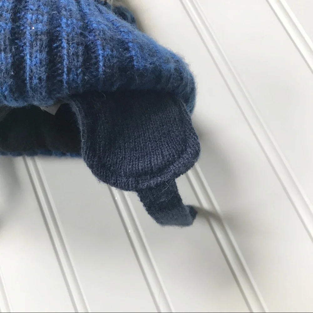 Raccoon winter knit hat